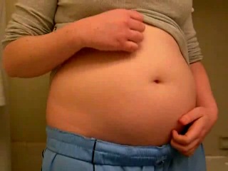 female belly inflation